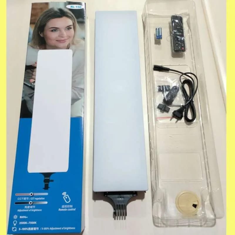 RL-150 LED Video Light Panel | Pro Studio Stick Light with Remote | Bi-Color 2500K-7500K | 5-100% Dimmable | For YouTube, Photography, Livestream